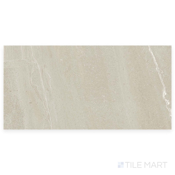 Captured from directly above, the Nordic Silver 24x48 grip porcelain tile displays its cool gray palette with slip-resistant texture and linear stone detailing.