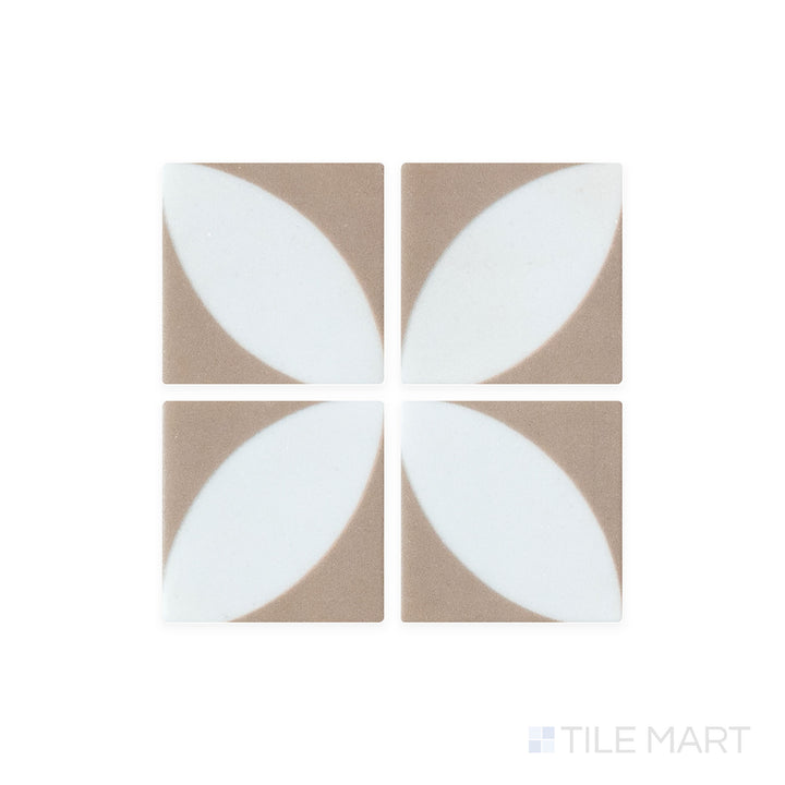 A zoomed-in look at Onix Glass - Icon Moka 2" Square Azalea Matte Mosaic tile captures its warm mocha hue and fine matte texture, adding a cozy, rich aesthetic.