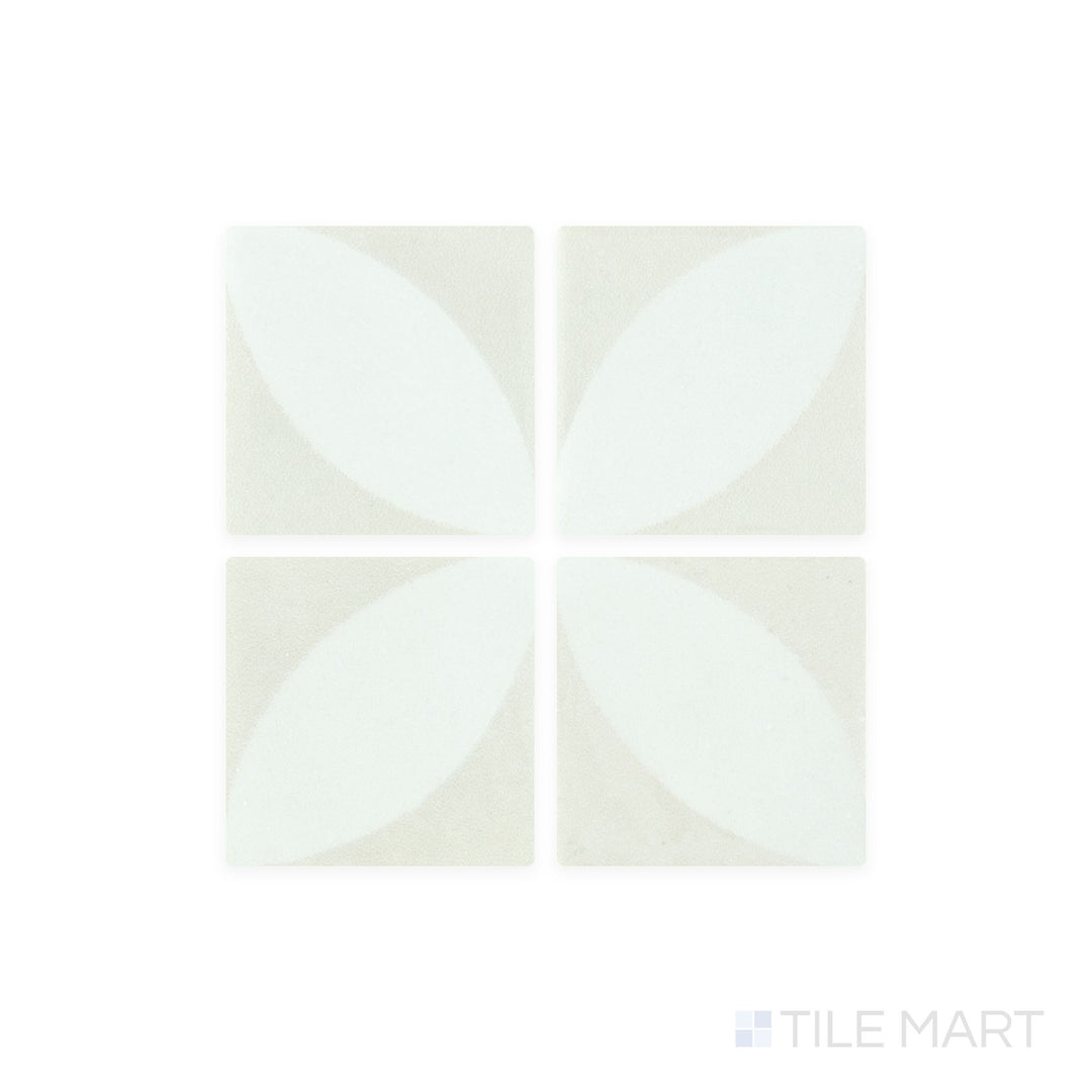Zoomed in for detail, the Onix Glass - Icon Cream 2" Square Azalea Matte Mosaic tile showcases its warm, neutral tone and delicate matte texture, perfect for soft, elegant spaces.