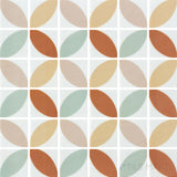 Icon Dahlia Mix Orange 2" Square Matte Mosaic