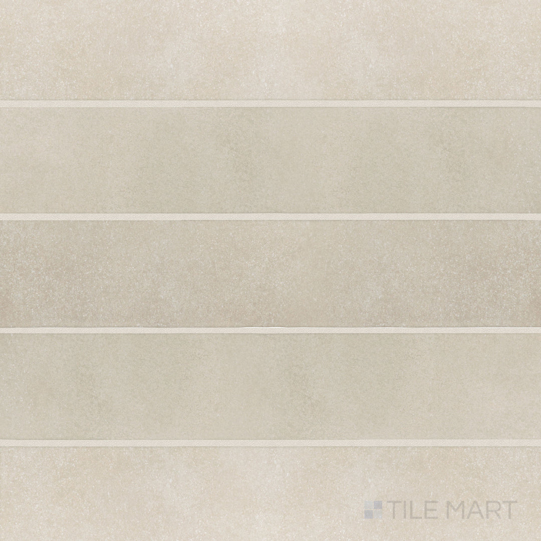 Overhead photo of Stage Taupe 2.5x12 matte porcelain tile, featuring a neutral taupe color with a matte finish, perfect for versatile applications.