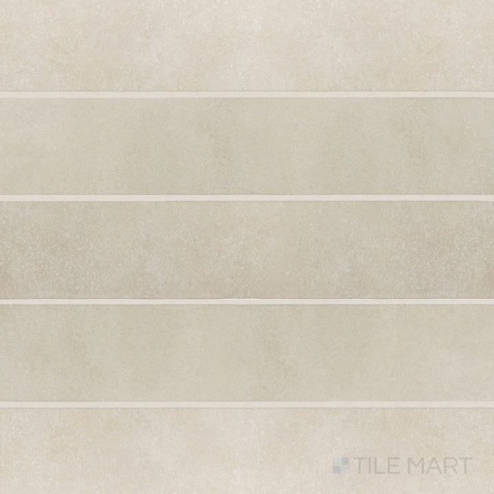 Overhead photo of Stage Taupe 2.5x12 matte porcelain tile, featuring a neutral taupe color with a matte finish, perfect for versatile applications.