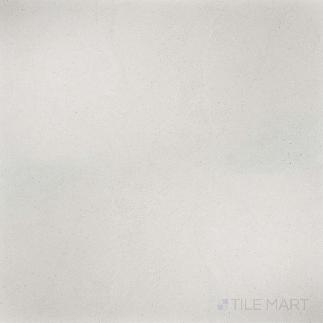 Lime Evolution Ice 48x48 matte ceramic tile shown in a full overview, presenting its cool stone-inspired design in a large square format.