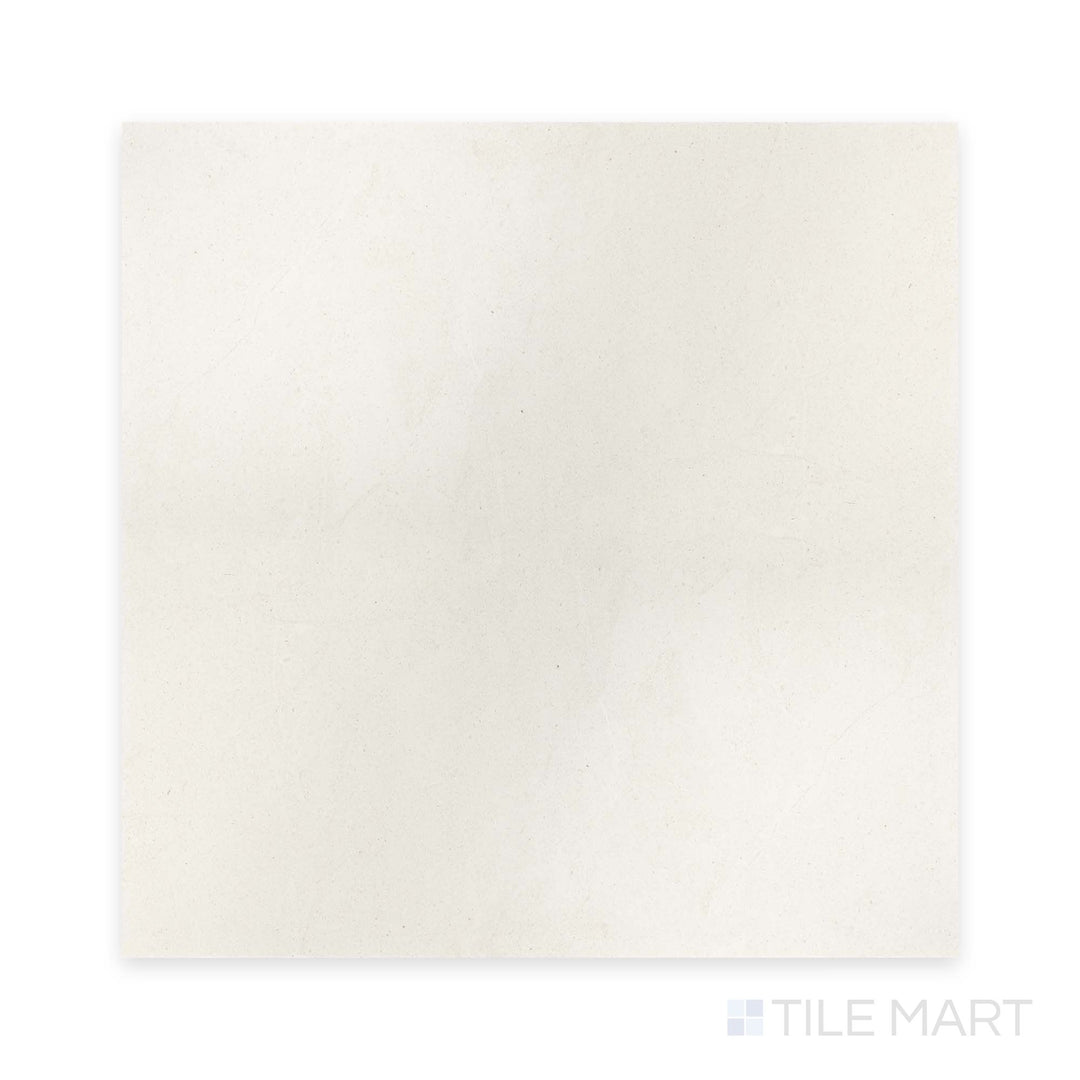 Flat layout of Lime Evolution Moon 48x48 matte ceramic tile, featuring subtle grey hues and a consistent matte stone surface.