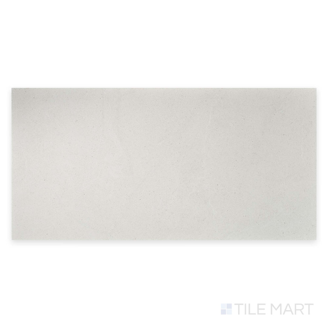 Lime Evolution Ice 24x48 grip matte ceramic tile shown in top-down view, highlighting a slip-resistant texture and frosty stone coloration.