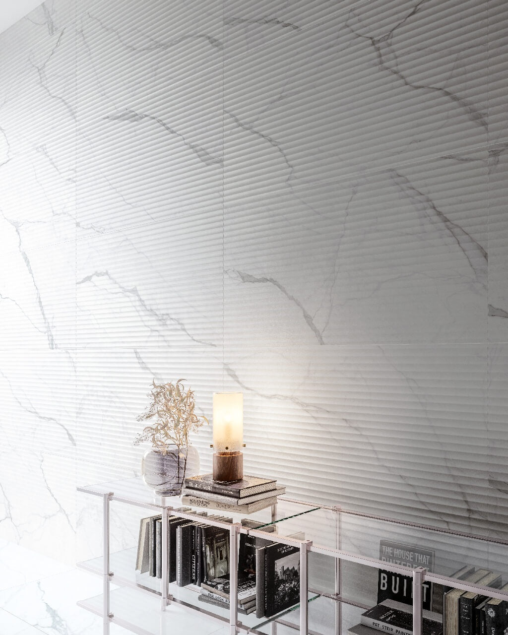 Prestigio Arabescatto 24X48 Matte Porcelain Ribbed Panel