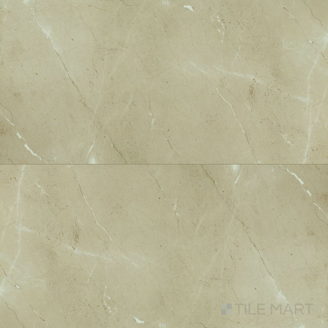 Prestigio Arcadia 24x48 matte porcelain tile displayed in a complete view, featuring a classic marble look with soft veining on a modern matte finish.