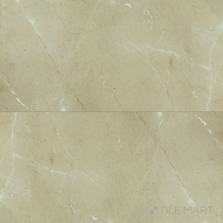Prestigio Arcadia 24x48 matte porcelain tile displayed in a complete view, featuring a classic marble look with soft veining on a modern matte finish.