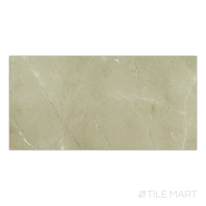 Prestigio Arcadia 24x48 matte porcelain tile viewed from above, offering a natural stone look in a soft neutral palette.