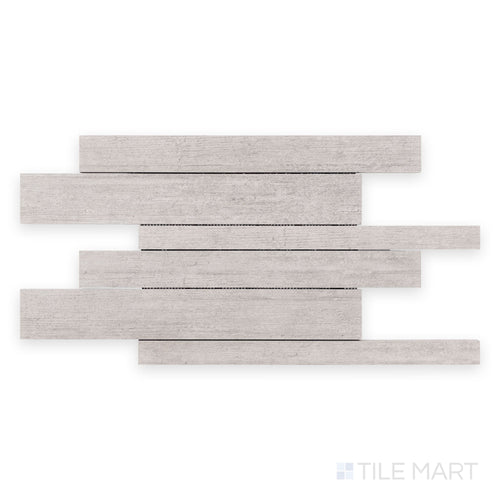 Cemento Light Grey 12X24 Matte Porcelain Mosaic