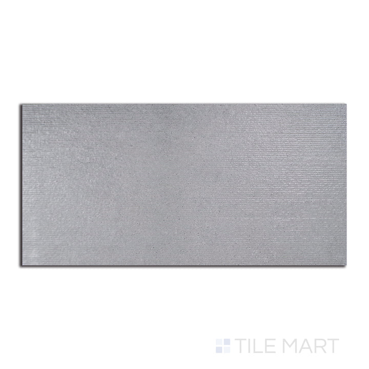 Bird’s-eye view of Urban Living Mist Grey 12X24 Chiseled Porcelain, a modern grey tile with subtle texture and chiseled edges for added depth.