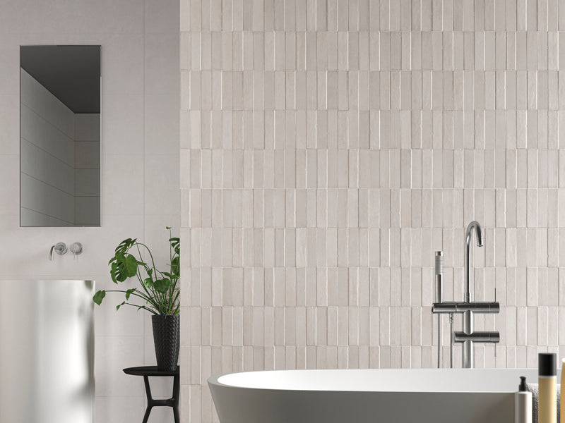 Daster 3D Nut 16X48 Matte Porcelain Ribbed Panel