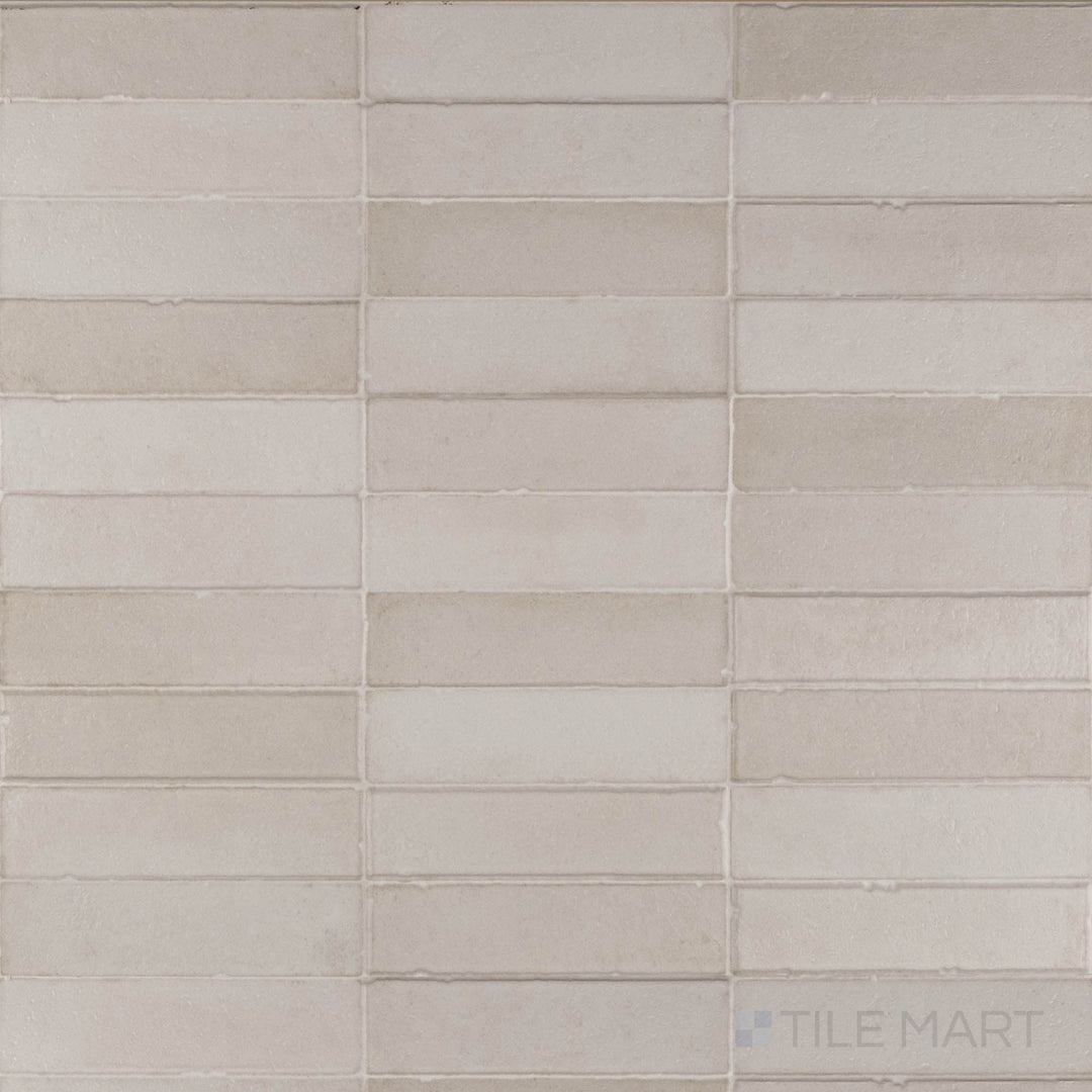 Daster 3D White 16x48 matte porcelain tile with sculptural texture and a modern architectural look