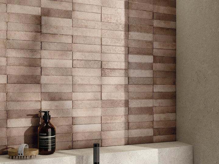 Daster 3D Nut 16X48 Matte Porcelain Ribbed Panel