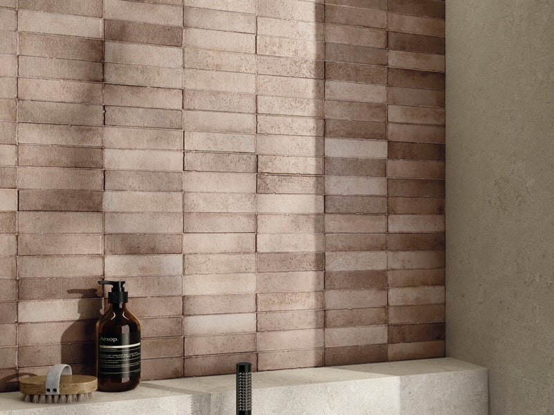 Daster 3D Nut 16X48 Matte Porcelain Ribbed Panel