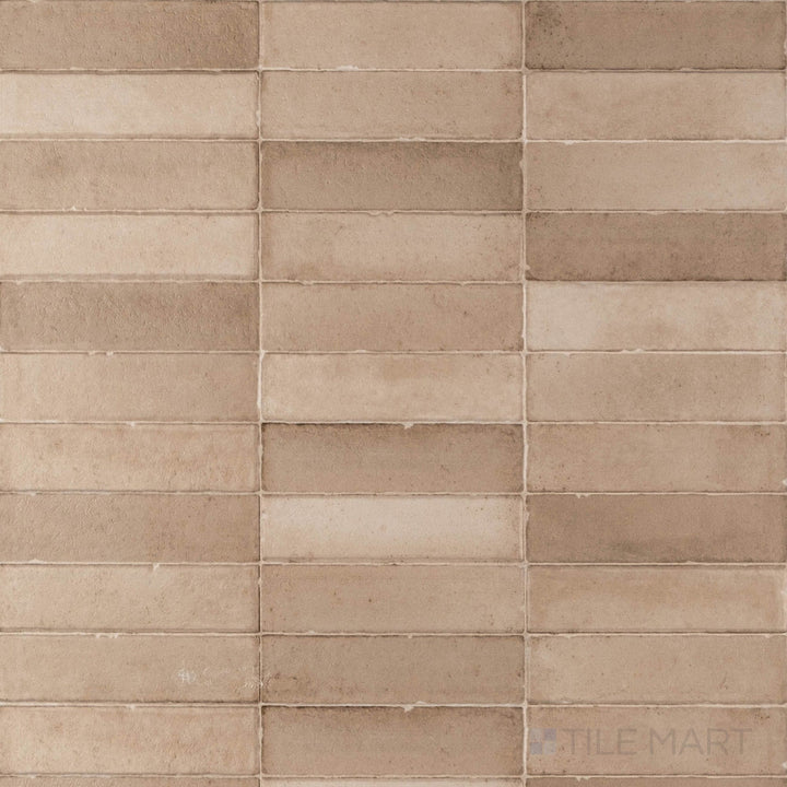 Daster 3D Nut 16x48 matte porcelain tile highlighting warm tones and dimensional surface detail