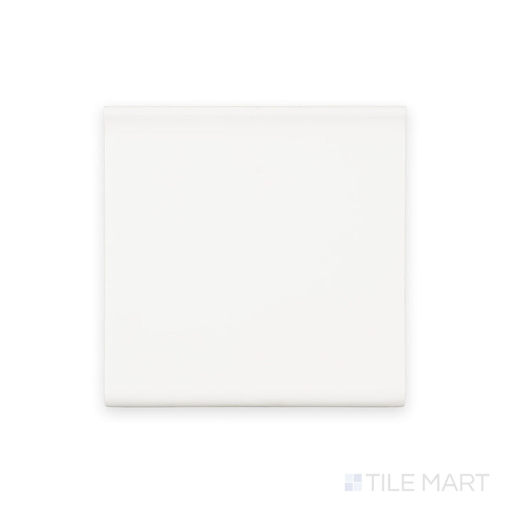 Sanitary White 6X6 Cove Base Matte Porcelain