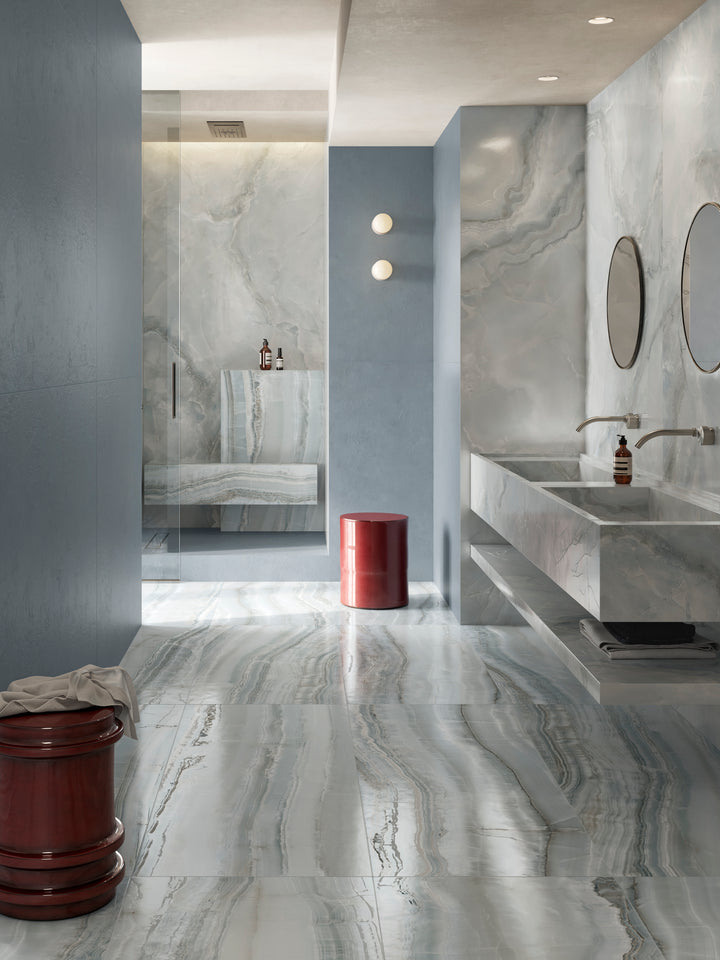 Venus 3D Azul 24X48 Honed Porcelain Tile