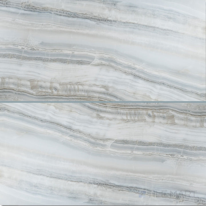 Venus 3D Azul 24X48 Honed Porcelain Tile