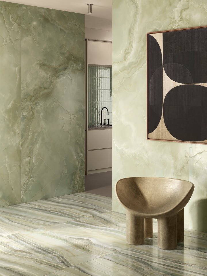 Venus 3D Jade 24X48 Honed Porcelain Tile
