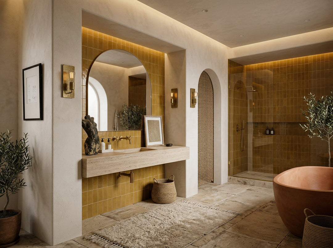 Amarcord Miele 2X6 Glossy Porcelain Subway Tile