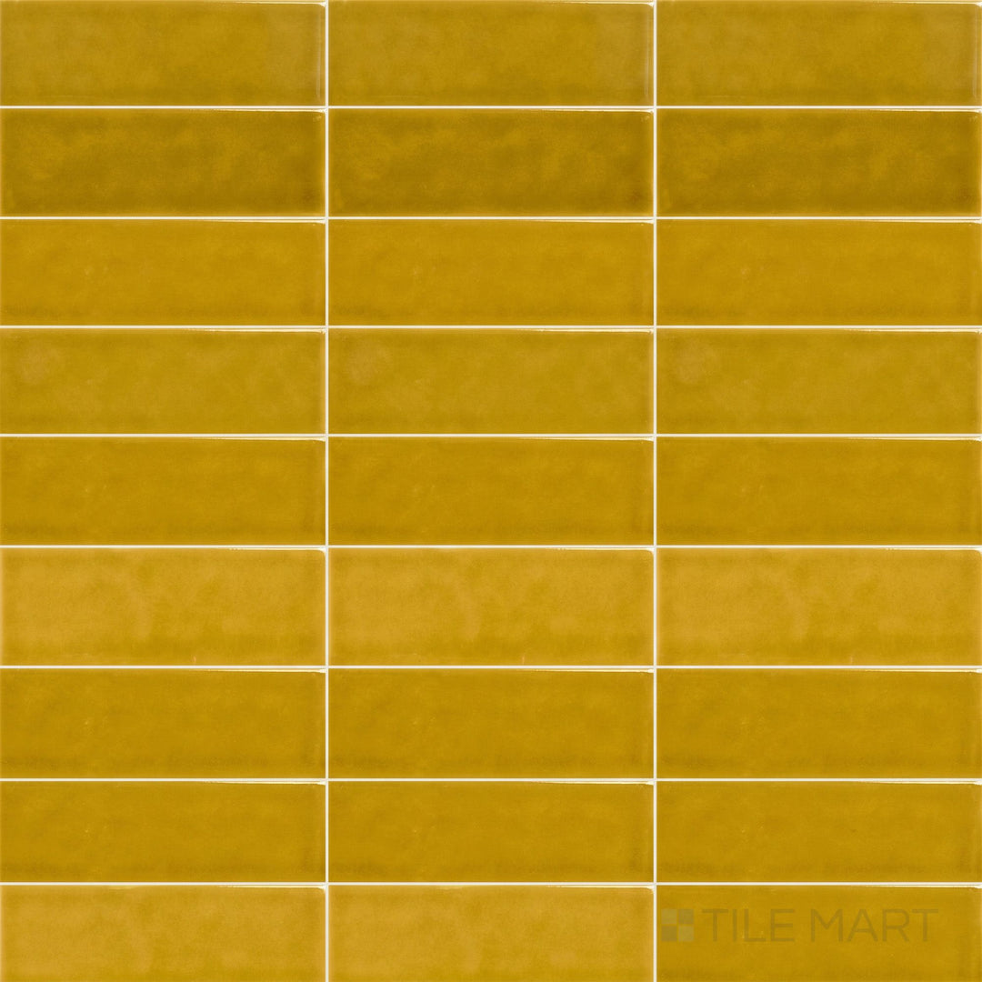 Amarcord Miele 2X6 Glossy Porcelain Subway Tile