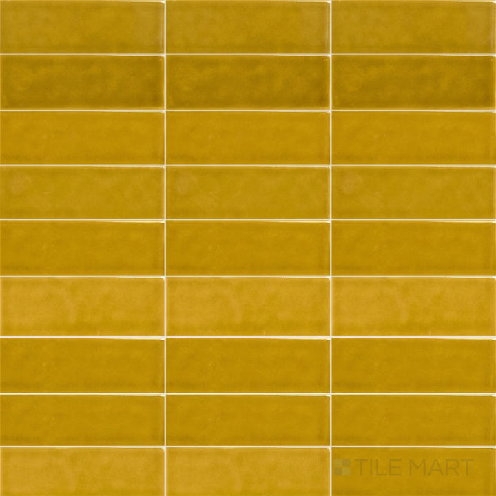 Amarcord Miele 2X6 Glossy Porcelain Subway Tile