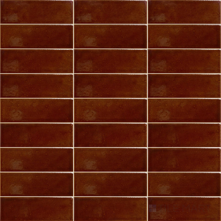 Amarcord Mogano 2X6 Glossy Porcelain Subway Tile