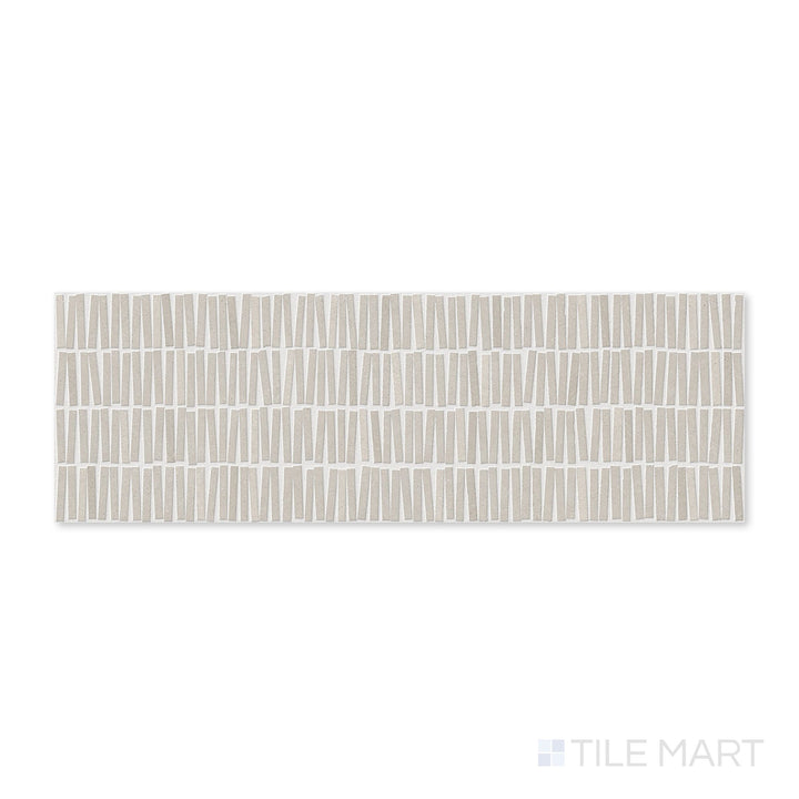 Bars Sand 16X48 Matte Porcelain 3D Decorative Panel
