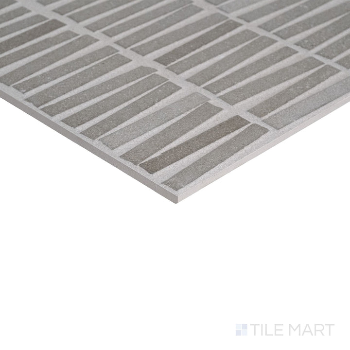 Bars Greige 16X48 Matte Porcelain 3D Decorative Panel