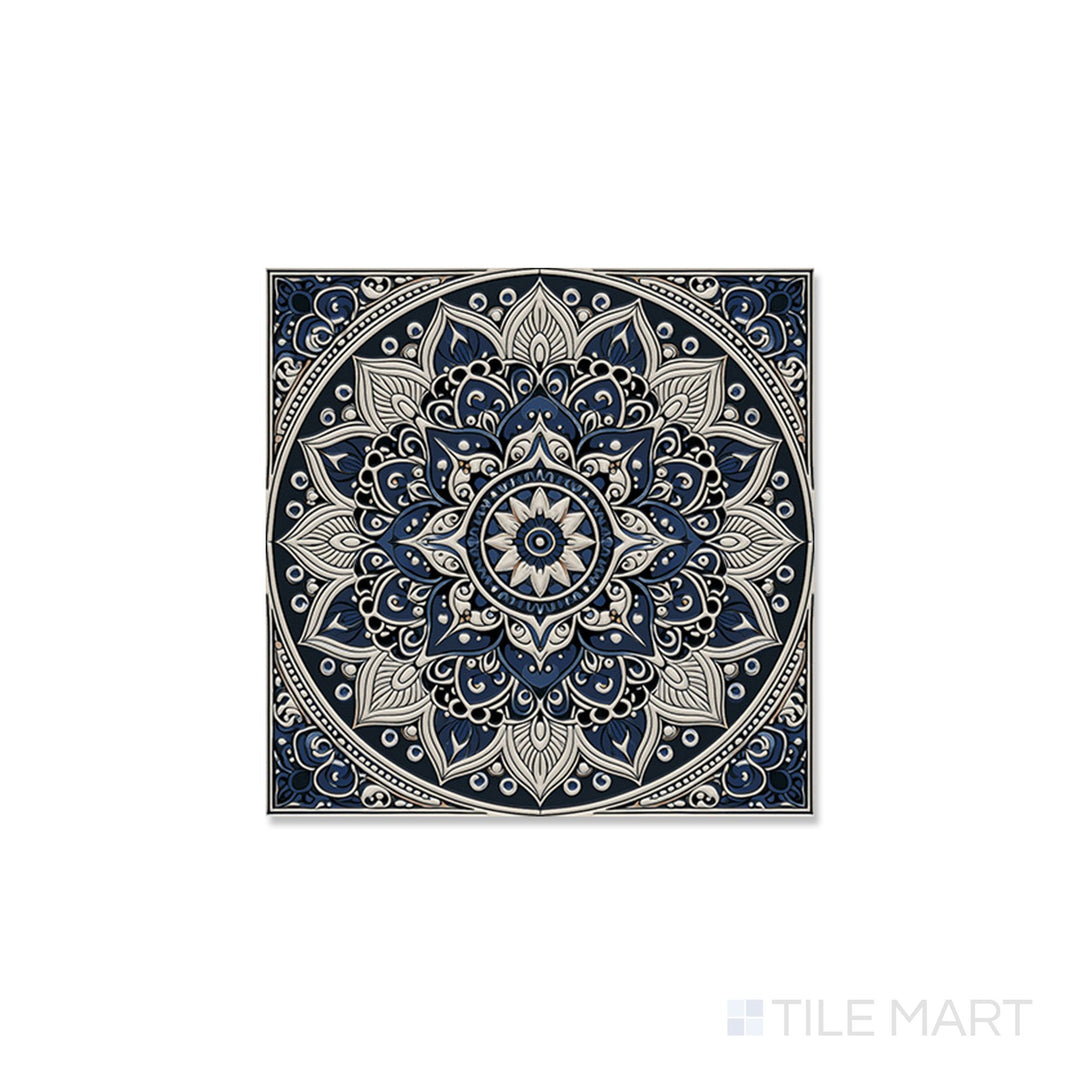 Calypso Bombay Midnight 5 6X6 Glossy Porcelain Tile