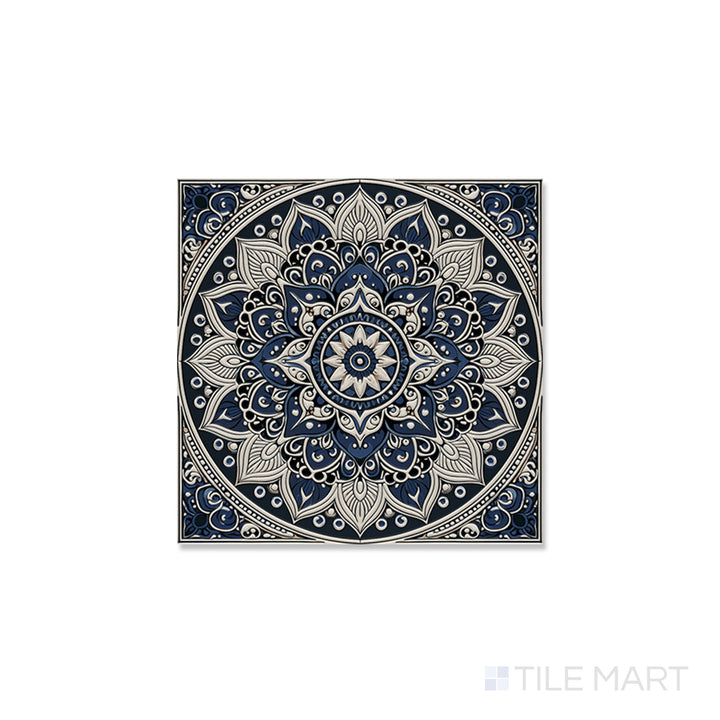 Calypso Bombay Midnight 5 6X6 Glossy Porcelain Tile