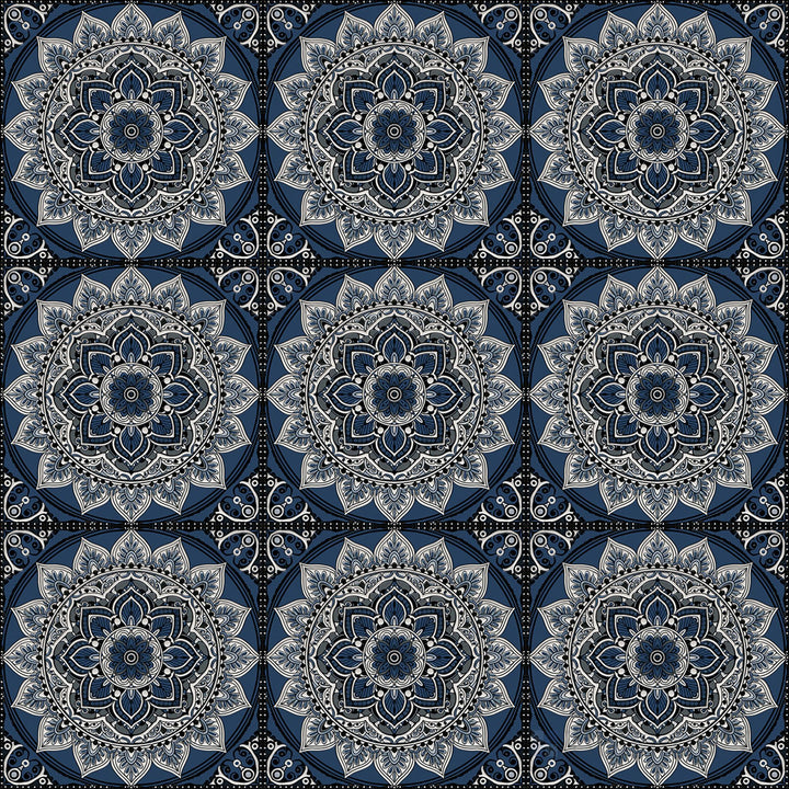 Calypso Bombay Midnight 20 6X6 Glossy Porcelain Tile