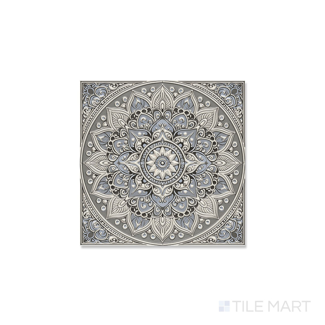 Calypso Bombay Silver 5 6X6 Glossy Porcelain Tile