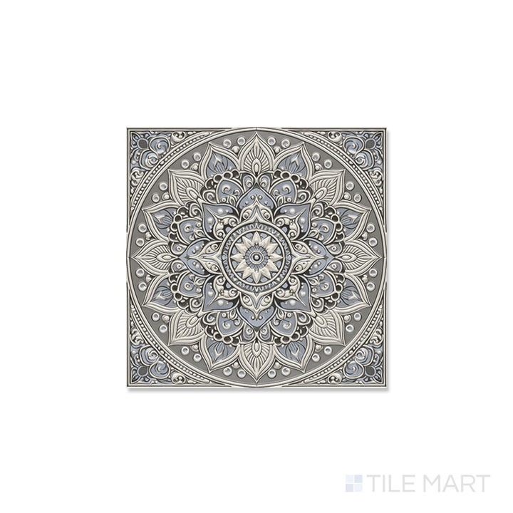 Calypso Bombay Silver 5 6X6 Glossy Porcelain Tile