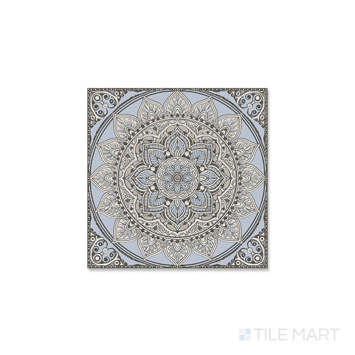 Calypso Bombay Silver 20 6X6 Glossy Porcelain Tile