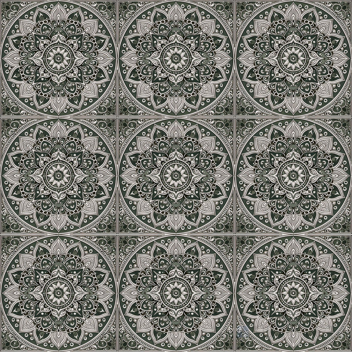 Calypso Bombay Sage 5 6X6 Glossy Porcelain Tile