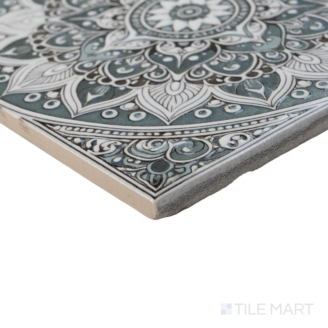 Calypso Bombay Sage 5 6X6 Glossy Porcelain Tile