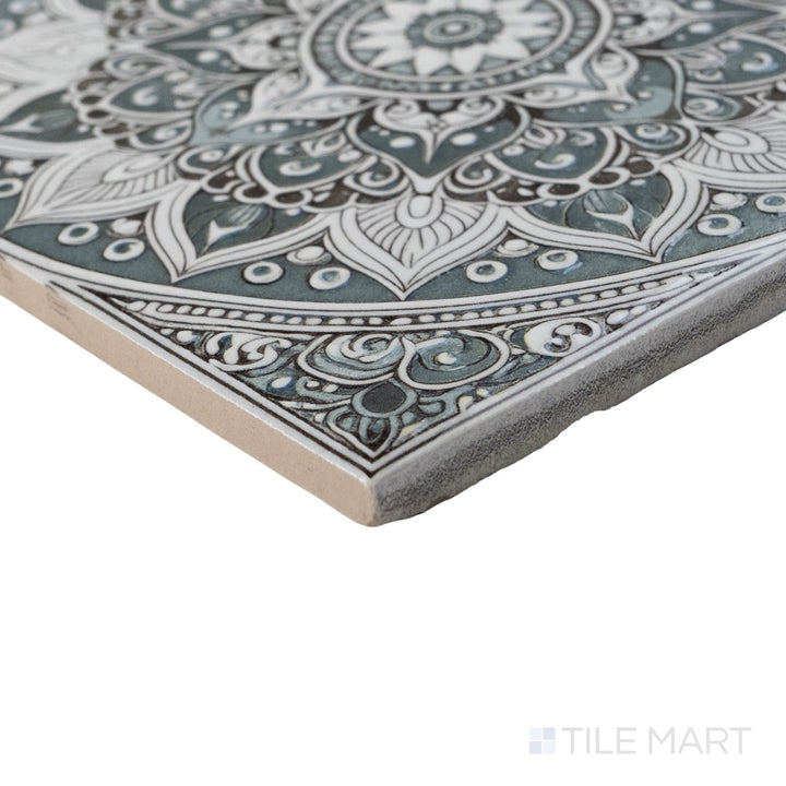 Calypso Bombay Sage 5 6X6 Glossy Porcelain Tile