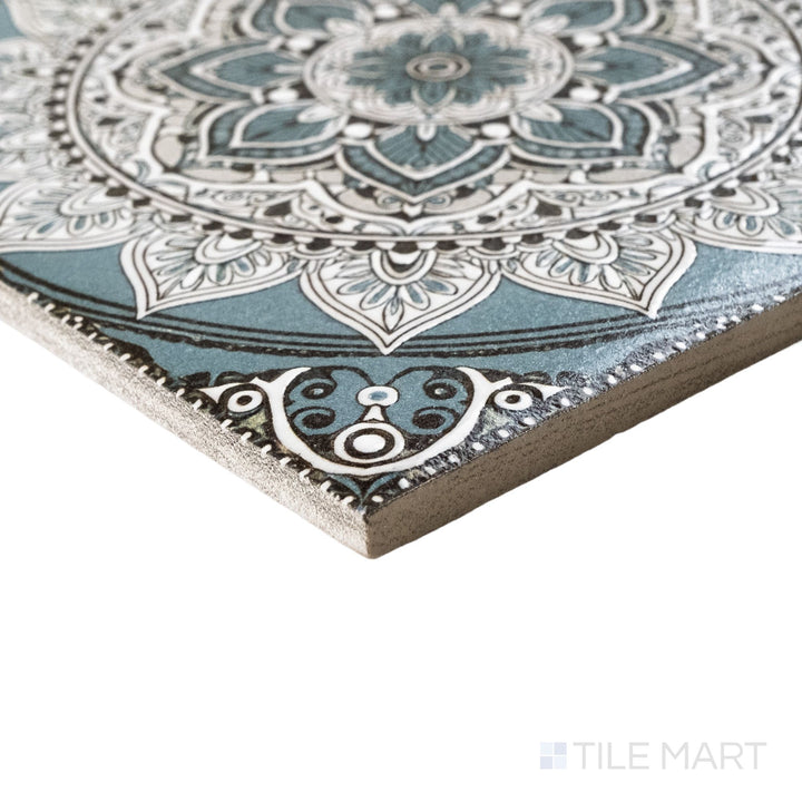 Calypso Bombay Sage 20 6X6 Glossy Porcelain Tile