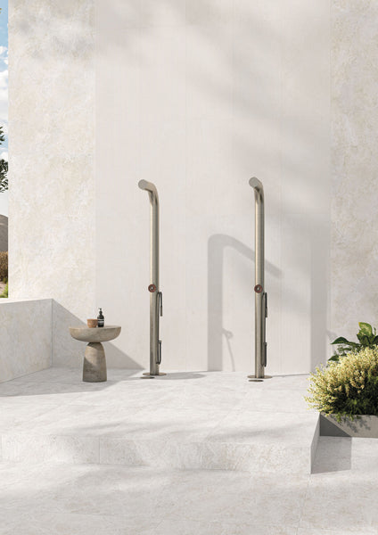 Kave Plisse 3D Deco Ivory 24X48 Matte Porcelain Tile