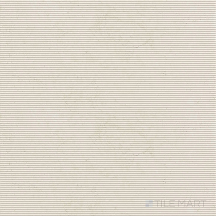 Kave Plisse 3D Deco Ivory 24X48 Matte Porcelain Tile
