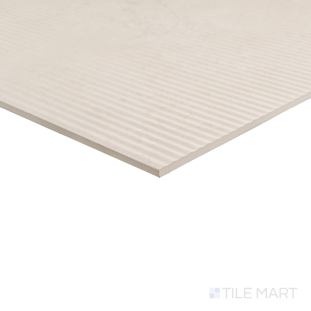 Kave Plisse 3D Deco Ivory 24X48 Matte Porcelain Tile