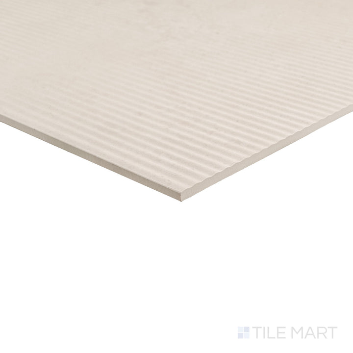 Kave Plisse 3D Deco Ivory 24X48 Matte Porcelain Tile