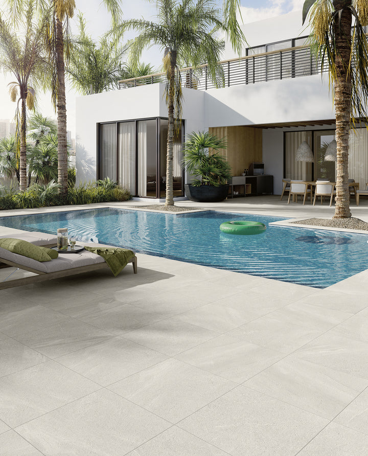 Landscape Pavers New England White 24X48 Grip Porcelain