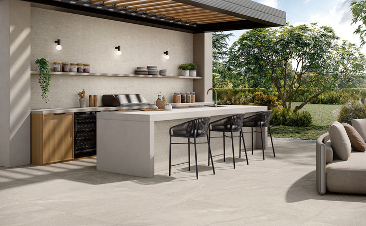 Landscape Pavers New England Ivory 24X48 Grip Porcelain