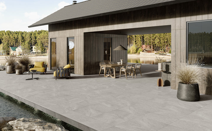 Landscape Pavers New England Cold Gray 24X48 Grip Porcelain