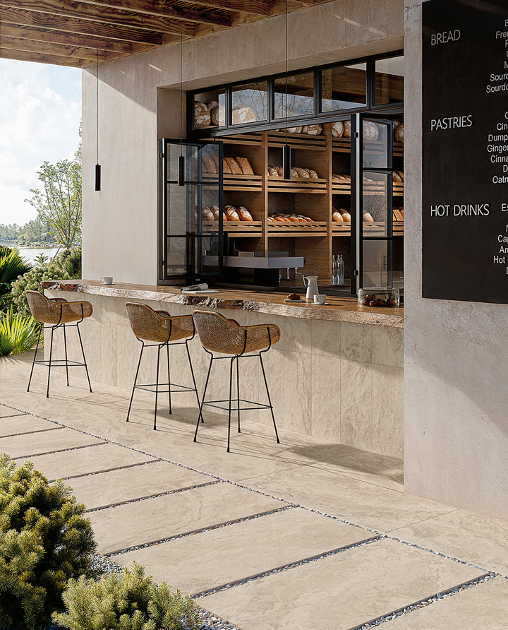 Landscape Pavers Roman Almond 24X48 Grip Porcelain