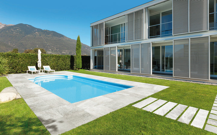 Landscape Pavers Quartz White 24X48 Grip Porcelain