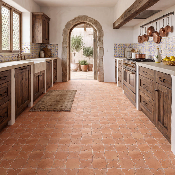 Saltillo 6X6 Star Natural Terracotta Paver